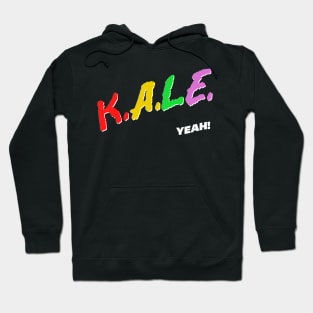 Kale Yeah! Retro 80s Style Original Veganism Design Hoodie